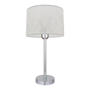 Prata Lampa Stołowa Srebrna 1xe27 Max.40w Chrom/transparentny/srebrny