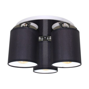 Merida Lampa Sufitowa 3xe27 Max.25w Chrom/czarny