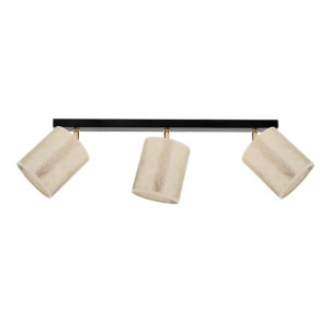 Ora Lampa Sufitowa Czarna Złota 3xe27 Max.25w Czarny/złoty
