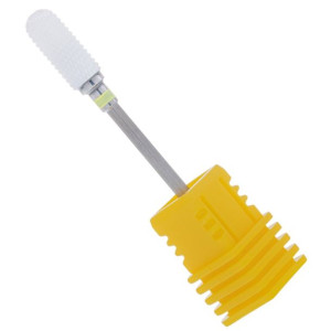 FREZ CERAMICZNY walec zaokrąglony bardzo delikatny żółty metal Mani King