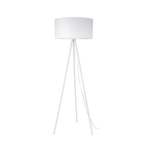 Tripod Lampa Podłogowa Biała 1xe27 40w Biały/biały