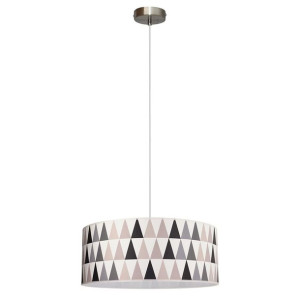 Triangle Lampa Wisząca 1xe27 Max.60w Satyna/transparentny Pvc/multikolor