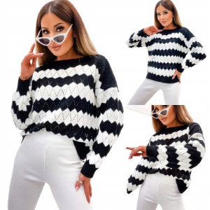 Stylowy Sweter w Paski