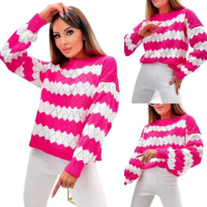 Stylowy Sweter w Paski