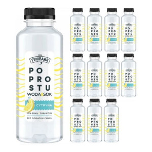 Pakiet 12szt. Tymbark Po Prostu Woda & Sok Jabłko Cytryna 400ml