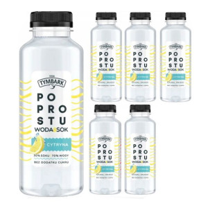 Pakiet 6szt. Tymbark Po Prostu Woda & Sok Jabłko Cytryna 400ml