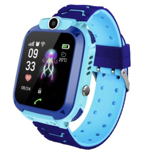 Smartwatch Zegarek Dla Dziecka Chłopca Q12 Sim Pl Lokalizator Niebieski
