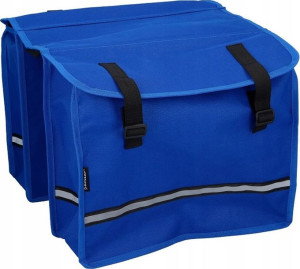 Torba rowerowa podwójna na bagażnik sakwa Dunlop 26l-niebieska
