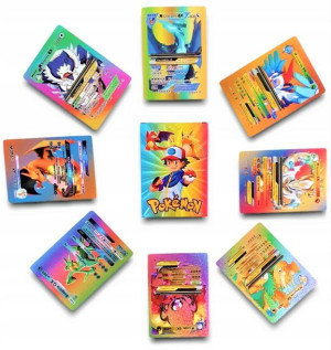 Karty Pokemon Tęczowe Rainbow 55szt Kolekcjonerski