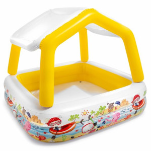 Basen Z Daszkiem Dmuchany Intex 157x157x122 Cm