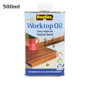Rustins Worktop Oil olej do blatów do drewna 500ml