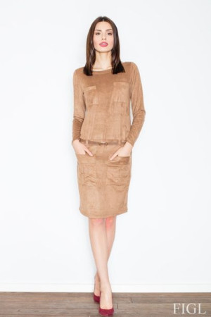 Figl Sukienka Model M452 Brown XL