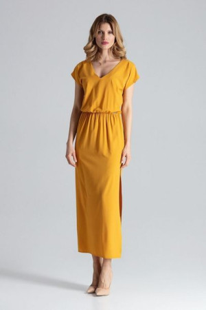 Figl Sukienka Model M668 Musztarda L