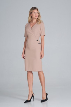Figl Sukienka Model M851 Beige XL