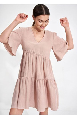 Figl Sukienka Model M869 Beige L/XL