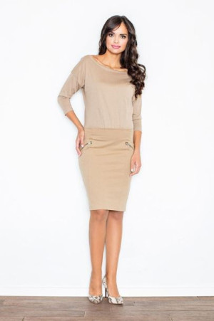 Figl Sukienka Model 252 Beige L