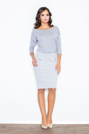 Figl Sukienka Model 252 Grey L
