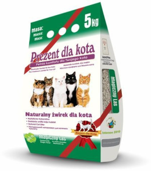 PREZENT DLA KOTA Żwirek zeolitowy Magiczny Las 5kg - WYCOFANE
