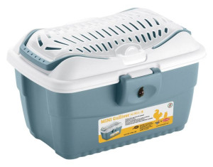 STEFANPLAST Transporter Mini Gulliver dla psa lub kota, biało-niebieski 40x