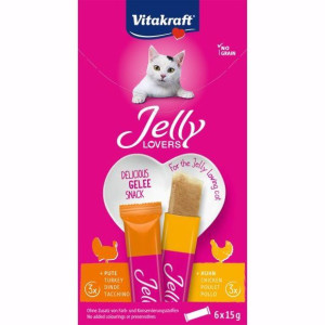VITAKRAFT JELLY LOVERS kurczak/indyk 6x15g/KOT