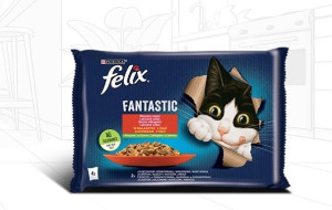 FELIX FANTASTIC Wiejskie smaki kurczak z pomidorami i wołowina z marchewką,