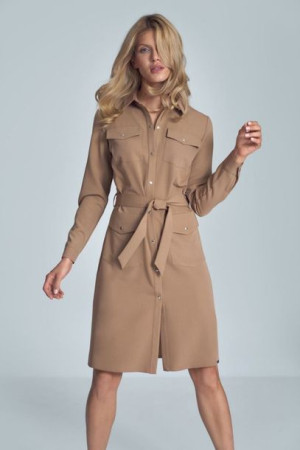 Figl Sukienka Model M706 Brown L