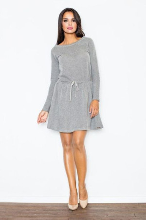 Figl Sukienka Model 334 Dark Grey S