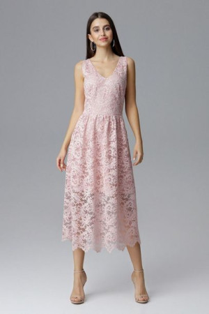 Figl Sukienka Model M639 Pink L