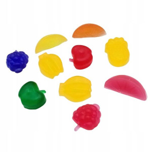 10 Mini Mydełek Kolorowe Owoce Mix Zapachy Owoców