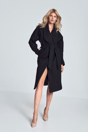 Figl Płaszcz Damski Model M713 Black S/M