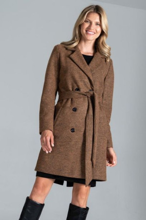 Figl Płaszcz Model M832 Brown Melange XL