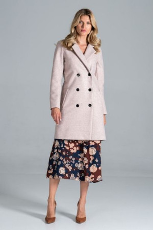 Figl Płaszcz Model M832 Pink Melange M