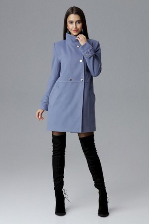Figl Płaszcz Damski Model M623 Blue M