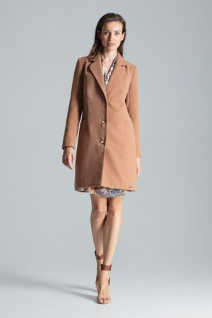 Figl Płaszcz Damska Model M670 Beige S