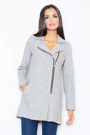 Figl Płaszcz Damski Model M405 Grey L