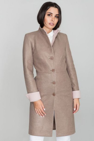 Figl Płaszcz Damski Model M588 Mocca S