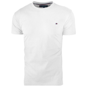 Koszulka T-shirt Tommy Hilfiger Klasyczne Logo Męska Biała M