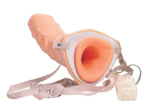 Vibrating Strap-on Hollow Extender