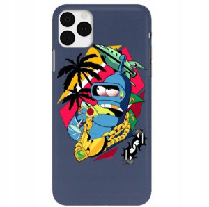 Etui Matowe Granat do IPHONE 11 PRO Seriale Wzory