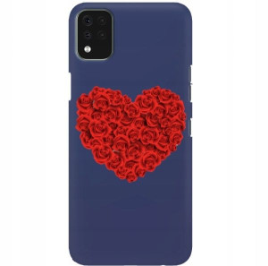 Etui Matowe Granat do LG K42 Walentynki Love Wzory