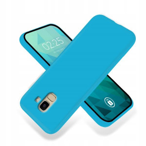 Etui Matowe Niebieski do SAMSUNG J6 2018 Smooth