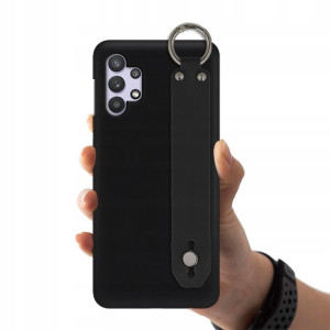 Etui Matowe Pasek Do SAMSUNG M32 5G Czarny Case