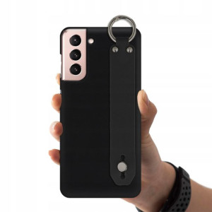 Etui Matowe Pasek Do SAMSUNG S21 5G Czarny Case