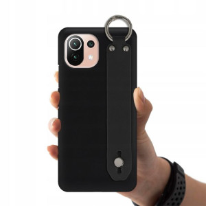 Etui Matowe Pasek Do XIAOMI MI 11 LITE 5G Czarny