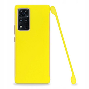 Etui Matowe Plecki Do HUAWEI HONOR V40 Żółty Case