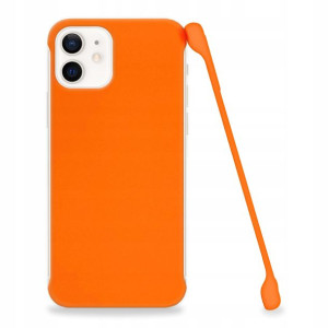 Etui Matowe Plecki Do IPHONE 12 PRO Pomarańczowy