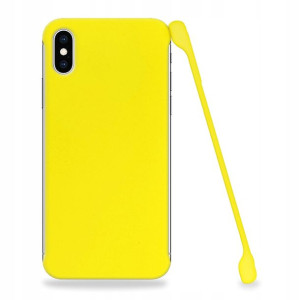 Etui Matowe Plecki Do IPHONE X Żółty Ochronne Case
