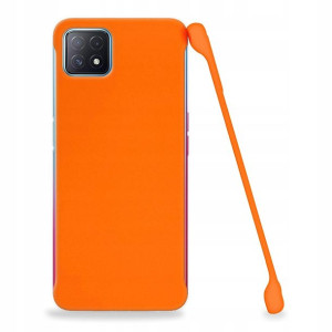 Etui Matowe Plecki Do OPPO A72 5G Pomarańczowy