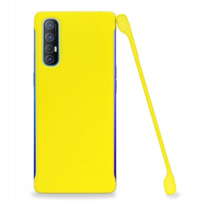 Etui Matowe Plecki Do Oppo Reno 3 Pro Żółty