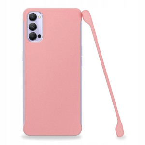 Etui Matowe Plecki Do OPPO RENO 4 Różowy Ochronne